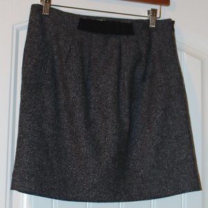 LOFT Tweed Pencil Skirt w/ Bow - Sz 0 Gray